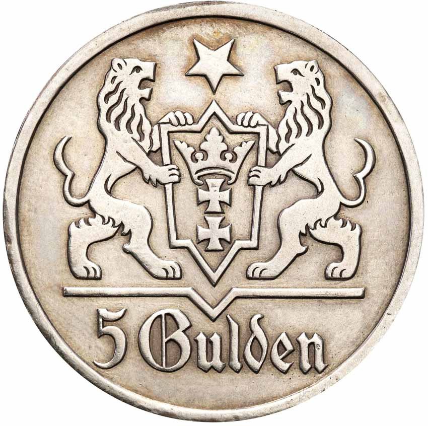 Wolne Miasto Gdańsk / Danzig. 5 Guldenów 1927